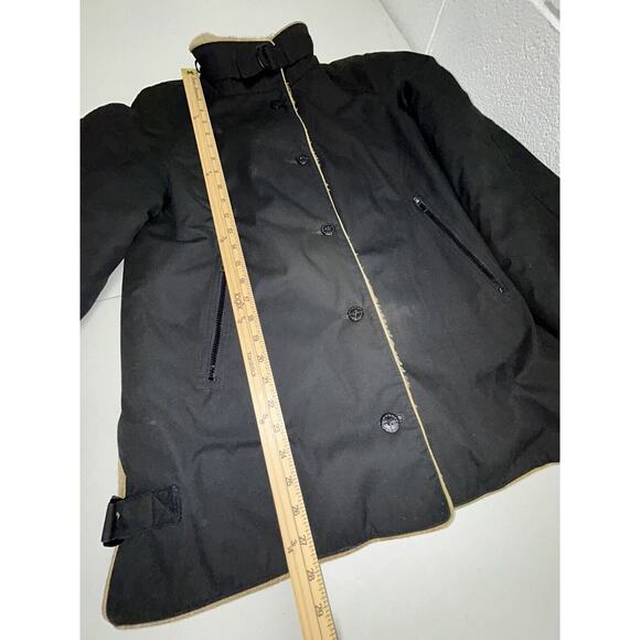 VTG Bonnie Cashin Russ Taylor 8 Barn Coat Jacket Pockets Black Faux Shearling S2 - Picture 12 of 15